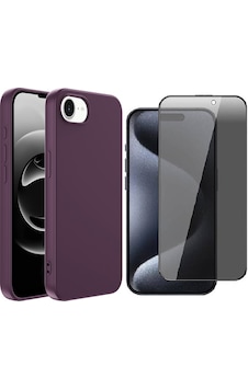 Vendas Apple Uyumlu iPhone 16e Kılıf Zore Mara Lansman Kapak + Hayalet Ekran Koruyucu Koyu Mor Vendas Apple Uyumlu iPhone 16e Kılıf Zore Mara Lansman Kapak + Hayalet Ekran Koruyucu Koyu Mor