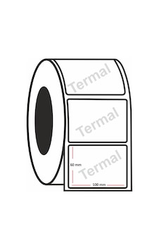 Termal Etiket 60X100 MM 500'lü Rulo Termal Etiket 60X100 MM 500'lü Rulo