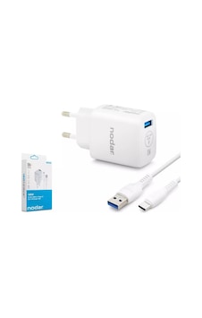 Nodar Nd1010 Qualcomm Quick Charge 3.0 Type-c 18w 3.4a Hızlı Şarj Seti Nodar Nd1010 Qualcomm Quick Charge 3.0 Type-c 18w 3.4a Hızlı Şarj Seti