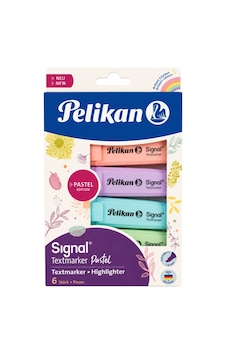Pelikan Pastel Fosforlu İşaretleme Kalemi 6'lı Pelikan Pastel Fosforlu İşaretleme Kalemi 6'lı
