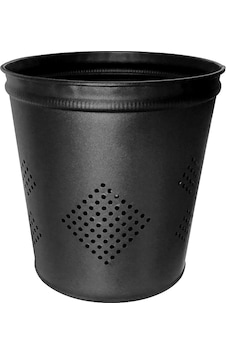 Palex Bivopazar Metal Masa Altı Delikli Çöp Kovası 13lt Siyah