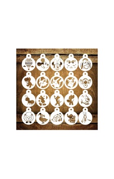 Kk Swords Cakes Stencil St479 Çizgi Karekterler Yüz Boyama,pasta, Kurabiye, Kek Süsleme Şablonları Diğer