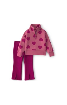 Carter's Kız Bebek Dik Yaka Sweatshirt Alt Takım Mürdüm 2v912110