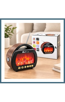 Agc Uygun Sepet Fenerli Şömineli Bluetooth Radyo Hoparlör Am/fm/sw, Usb/type-c, Tf Agc Agc Uygun Sepet Fenerli Şömineli Bluetooth Radyo Hoparlör Am/fm/sw, Usb/type-c, Tf Agc