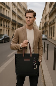 Markapia Unisex Kanvas Tote Çanta Siyah