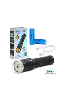 2800 Lümen Özel Seri Led Çalışma Lambası Yeşil Özellikli, Mıknatıslı, Usb Şarjlı El Feneri Wt-735 2800 Lümen Özel Seri Led Çalışma Lambası Yeşil Özellikli, Mıknatıslı, Usb Şarjlı El Feneri Wt-735