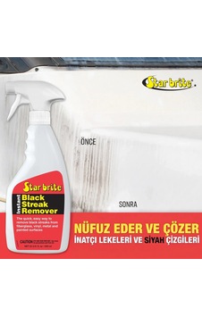 Starbrite - Siyah Leke Ve Akıntı Giderici Sprey 650 Ml : Teknenizdeki Ve Karavanınızdaki Çirkin Siyah Çizgilere Temas Ettiği Anda Son Verin
