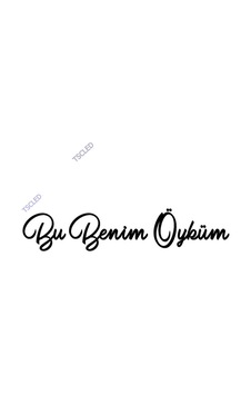 Bu Benim Öyküm Yapıştırma Etiket 15Cm