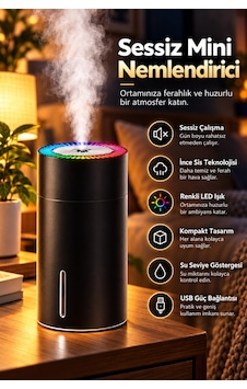 Castu W301 Şarjlı Taşınabilir Oto Masaüstü Hava Nemlendirici Ultrasonik Sessiz Buhar Makinesi Castu W301 Şarjlı Taşınabilir Oto Masaüstü Hava Nemlendirici Ultrasonik Sessiz Buhar Makinesi