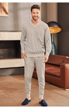 Mecit Pijama By Mecit 2757 Gri Büyük Beden Erkek Pijama Takımı Gri Mecit Pijama By Mecit 2757 Gri Büyük Beden Erkek Pijama Takımı Gri