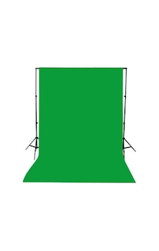 Chromakey-green Screen- Greenbox -yeşil Fon Perde 3x3m + Fon Standı Chromakey-green Screen- Greenbox -yeşil Fon Perde 3x3m + Fon Standı