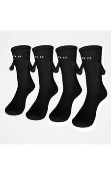 Carnaval Socks 2'li El Ele Tutuşan Siyah Sevgili Çorabı Siyah Carnaval Socks 2'li El Ele Tutuşan Siyah Sevgili Çorabı Siyah