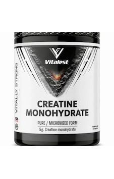 Vitalest Creatine Monohydrate Pure Micronized Form 5 G Kreatin Monohidrat Sporcu Takviyesi