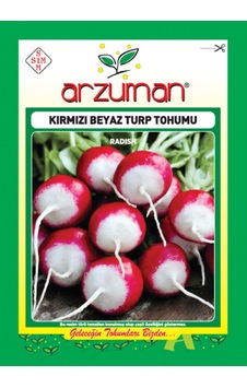 Arzuman Kırmızı Beyaz Turp Tohumu 1000 Adet Tohum Arzuman Kırmızı Beyaz Turp Tohumu 1000 Adet Tohum