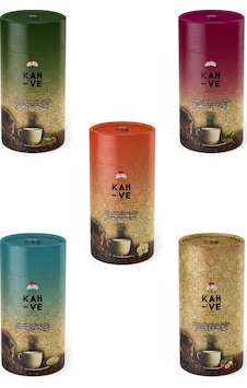 Bey Coffee Roastery Tanışma Seti Dibek Kahvesi Çeşitleri Silindir 5 x 250 G