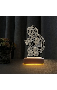 3D Doğum Günü Hediyesi Kaplumbağa Çocuk Odası Gece Lambası