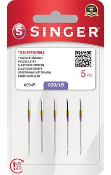 Singer Ev Tipi Dikiş Makine İğnesi 16 Numara Esnek Kumaşlar 2045 Singer Ev Tipi Dikiş Makine İğnesi 16 Numara Esnek Kumaşlar 2045