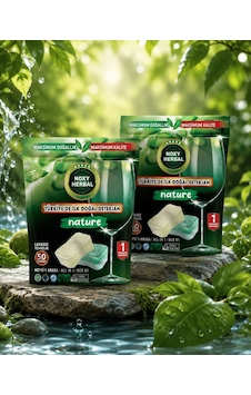 Noxy Herbal Bulaşık Makinesi Tableti 50 Yıkama 2 Li Set Vegan Yerli Üretim Noxy Herbal Bulaşık Makinesi Tableti 50 Yıkama 2 Li Set Vegan Yerli Üretim