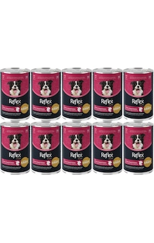 Reflex Plus Kuzu Ve Tatlı Patates Et Parçacıklı Soslu Köpek Konservesi 400 Gr 10 Adet Reflex Plus Kuzu Ve Tatlı Patates Et Parçacıklı Soslu Köpek Konservesi 400 Gr 10 Adet