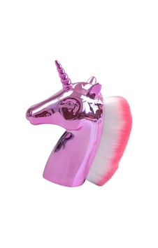 Caş Dekorasyon Pembe Renk Unicorn Allık Fırçası Makyaj Fırçası