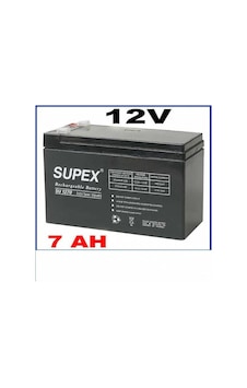 Supex Batarya Kuru Akü12V 7Ah