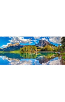 Castorland 600 Parça Kanada Emerald Gölü Panoramik Puzzle