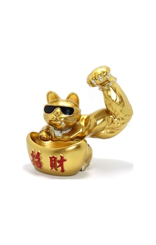 Polyester Şanslı Kedi Figürü Polyester Şanslı Kedi Figürü