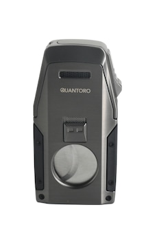 Quantoro Çift Torch Pürmüz Düz Kesici/delicili Gunmetal Metal Puro Çakmağı - Trz1127 Quantoro Çift Torch Pürmüz Düz Kesici/delicili Gunmetal Metal Puro Çakmağı - Trz1127