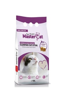 Mastercat Marsilya Sabun Kokulu Renkli Taneli Topaklaşan Bentonit Kedi Kumu 10 L