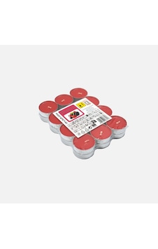 Kokulu Tealight 24'lü Mum Seti Kırmızı