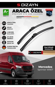 S-dizayn Mercedes-benz Sprinter W907 Ön Cam Silecek Seti 2018 Üzeri Premium Araca Özel 65-60 Cm A+ K