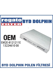 Regato Filter Byd Dolphin Polen Kabin Filtresi Oem Kalitesinde