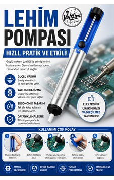 Metal Gövdeli Lehim Pompası