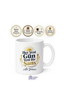 Her Yeni Gün Yeni Bir Şans Hedef Odaklı Motivasyon Çay Kahve Seramik Kupa Bardak Hediye Beyaz / Çok Renkli Her Yeni Gün Yeni Bir Şans Hedef Odaklı Motivasyon Çay Kahve Seramik Kupa Bardak Hediye Beyaz / Çok Renkli