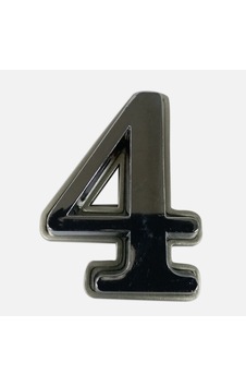 Adilon 4 Rakamı Plastik Mat Krom Adilon 4 Rakamı Plastik Mat Krom