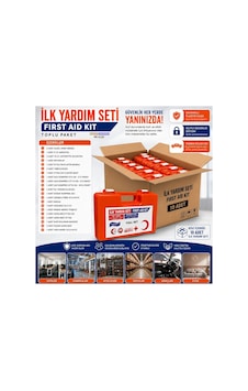 Full Set İlk Yardım Çantası İş Yeri, Ofis, Fabrika, Araç Ve Ev İçin Acil Yardım Seti 1adet