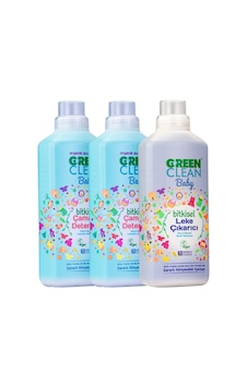 U Green Clean Baby Çamaşır Deterjanı 1 L + Çamaşır Deterjanı 1 L + Leke Çıkarıcı 1 L U Green Clean Baby Çamaşır Deterjanı 1 L + Çamaşır Deterjanı 1 L + Leke Çıkarıcı 1 L