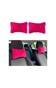 Oto Aksesuarcım Yumuşak Peluşlu Ortopedik Araba Seyahat Boyun Yastığı 2'li Fuşya Pembe Oto Aksesuarcım Yumuşak Peluşlu Ortopedik Araba Seyahat Boyun Yastığı 2'li Fuşya Pembe