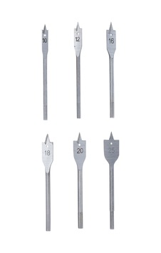 Bgs Düz Freze Matkap Seti 10 - 25 Mm 6 Pcs