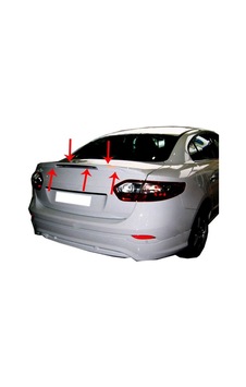 Renault Fluence SM3 Spoiler Bagaj (Işıklı) Fiber 2010 ve Sonrası