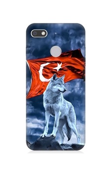 General Mobile Gm 8 Go Uyumlu Kurt Göktürk Ve Bayrak Desenli Silikon Kılıf General Mobile Gm 8 Go Uyumlu Kurt Göktürk Ve Bayrak Desenli Silikon Kılıf