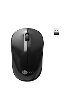 Lenovo Lecoo Ws206 Kablosuz 1200dpı+3 Tuşlu Siyah Mouse