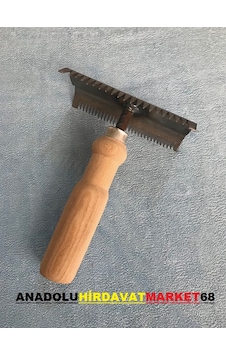 Ahşap Saplı Kaşagı Tarak Hayvan Kaşıma Taragı Ahşap Saplı Kaşagı Tarak Hayvan Kaşıma Taragı