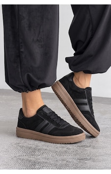 V.S.H Velvet Rota Kadın Siyah-siyah Sneaker Spor Ayakkabı - Kadın Günlük Ayakkabı-2525 V.S.H Velvet Rota Kadın Siyah-siyah Sneaker Spor Ayakkabı - Kadın Günlük Ayakkabı-2525