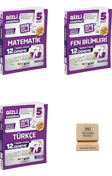 Gizli 5. Sınıf Matematik Fen Bilimleri Ve Türkçe 12'li Deneme-meb Gibi Sordu 3lü Set+telefon Standı Gizli 5. Sınıf Matematik Fen Bilimleri Ve Türkçe 12'li Deneme-meb Gibi Sordu 3lü Set+telefon Standı
