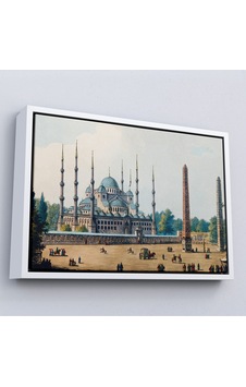 Ahşap Çerçeveli Sultan Ahmet Cami Osmanlı Dönemi Tablosu-7032