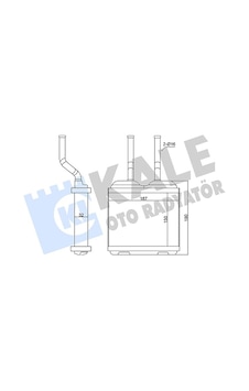 Kale Kalorifer Radyatörü Al/brz Opel Corsa B 93-00, Tigra 94-98, Combo - Kal 346685 Kale Kalorifer Radyatörü Al/brz Opel Corsa B 93-00, Tigra 94-98, Combo - Kal 346685