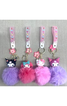 Ponponlu Ve Hello Kitty Anahtarlık Alk4246 Ponponlu Ve Hello Kitty Anahtarlık Alk4246