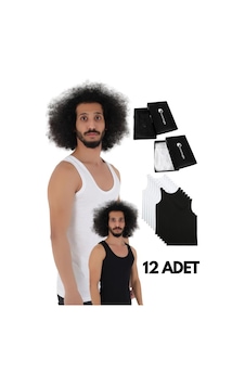 Cennetoğlu 12 Adet Erkek Penye Atlet Ekonomik Paket Karışık Karışık Cennetoğlu 12 Adet Erkek Penye Atlet Ekonomik Paket Karışık Karışık