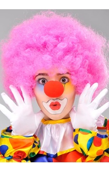 Pembe Renk Kıvırcık Afro Bonus Peruk Takma Ve Kırmızı B Seti Çok Renkli Pembe Renk Kıvırcık Afro Bonus Peruk Takma Ve Kırmızı B Seti Çok Renkli